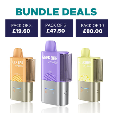 Geek Bar UP 10,000 Puffs Prefilled Pod Kit  bundle deal